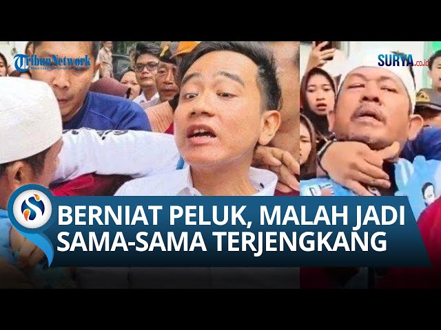 Pengakuan Sosok Pria Pemberani yang Tarik Leher Gibran saat Blusukan di Penjaringan: Saya Pengen! class=