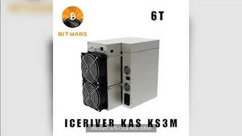 SHIP NOW IceRiver KS3M 6TH/s 3400W KAS Kaspa Asic Miner with PSU Free Shipping