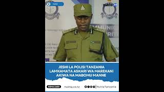 Jeshi La Polisi Tanzania Lamkamata Askari Wa Marekani Akiwa Na Mabomu Manne