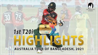 Bangladesh vs Australia Highlights || 1st T20i || Australia tour of Bangladesh 2021