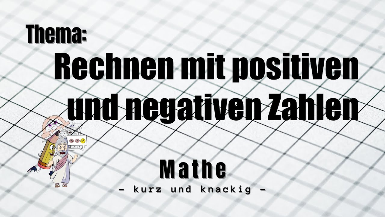 Rechnen Mit Negativen Und Positiven Zahlen www.youtube.com