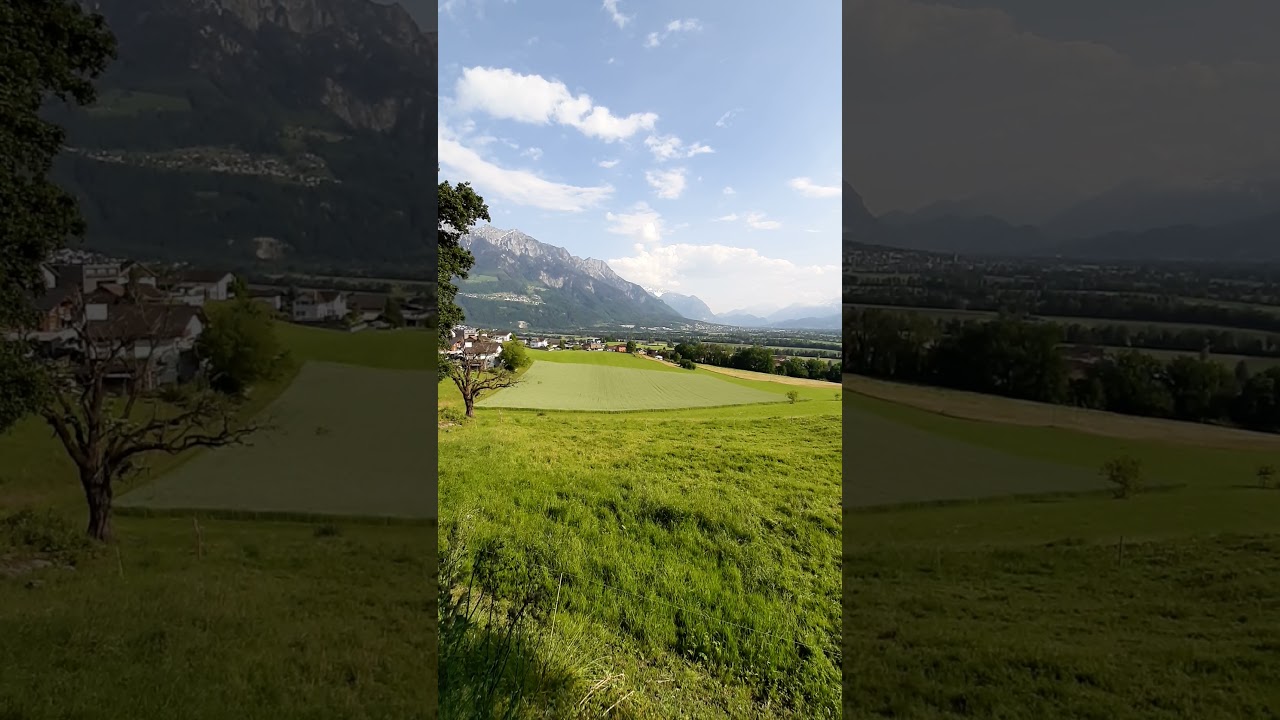 Gamprin Eschen Liechtenstein Scenic Views – June 11 – Planken, Schaan, Switzerland in the distance