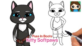 How to Draw Kitty Softpaws | Puss in Boots