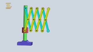 Slider-Crank Mechanism With Two Rhombus Linkages