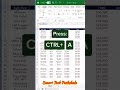 Smarty trick for adjusting row and column in Excel #excel #exceltips