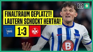 Kein Finale zuhause! Rote Teufel eiskalt: Hertha BSC - 1. FC Kaiserslautern 1:3 | DFB-Pokal | DAZN image