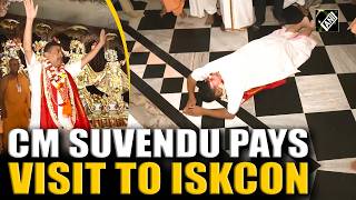 CM Suvendu Adhikari performs Aarti at ISKCON in Mayapur, West Bengal