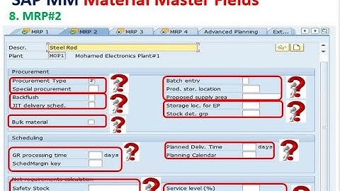 ( MRP#2 ) SAP S/4 HANA MM Material Master Detailed Explanation