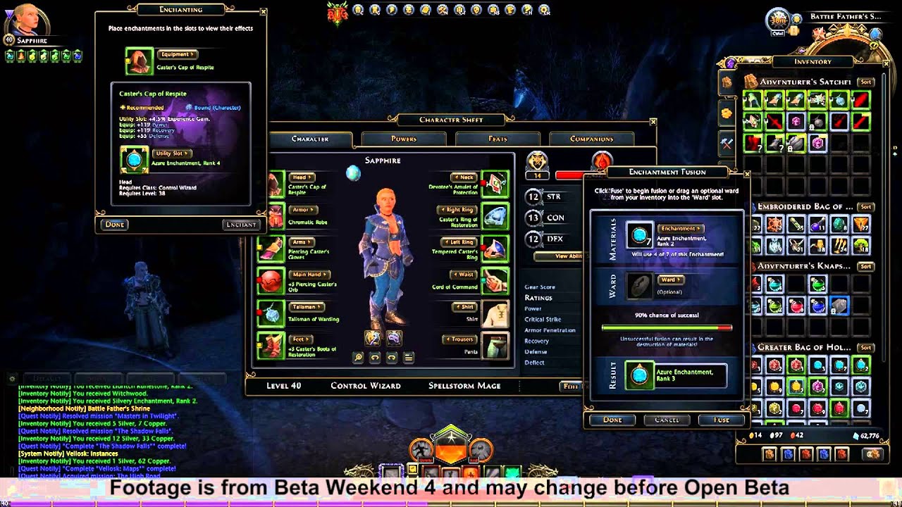Neverwinter Inventory & Enchanting Items YouTube