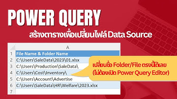 Power Query | Dynamic File Path🌟Change Data Source เปลี่ยนไฟล์แหล่งข้อมูลจาก Excel Worksheet