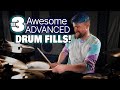 3 awesome drum fills for advanced drummers  drum lesson