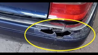 How to Repair Broken Rear Bumper with Polyester Resin and Fiberglass