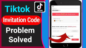 TikTok Invitation Code Problem Solved | TikTok Invite Code Error | tiktok invite code not show