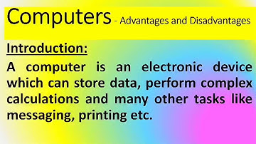 Essay on Computers advantages and disadvantages in English by Smile please world
