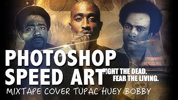Photoshop CS6 Tutorial - The Walking Dead Tupac Mixtape Cover - jayworking