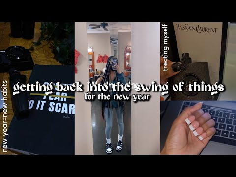 vlog | getting back into the swing of things + my goals for the new year