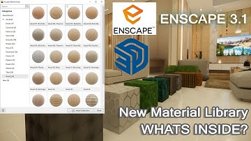New Material Library of Enscape 3.1, Whats inside?