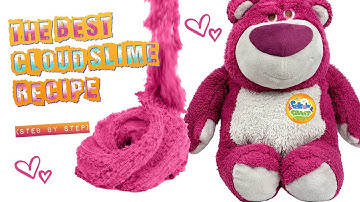 The BEST Cloud Slime Recipe. A step by step how-to make drizzled cloud slime.