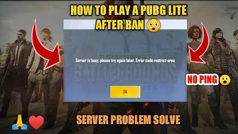 HOW TO PLAY PUBG MOBILE LITE AFTER BAN /🤑 BY Naru Gaming || FIX SERVER BUSY PROBLEM || 😍