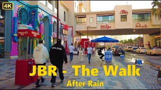 Dubai JBR-The Walk | Walking Tour After Rain | April 2024