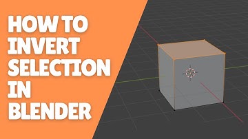 How to Invert Selection in Blender?