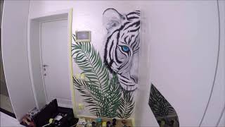Tiger on the wall. Wallpainting brend.mira