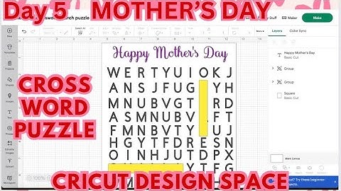 Creating A Cross Word Puzzle In Cricut Design Space(From Beginning To End)Beginner Friendly #cricut