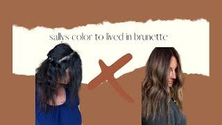 Sally’s color to lived in brunette
