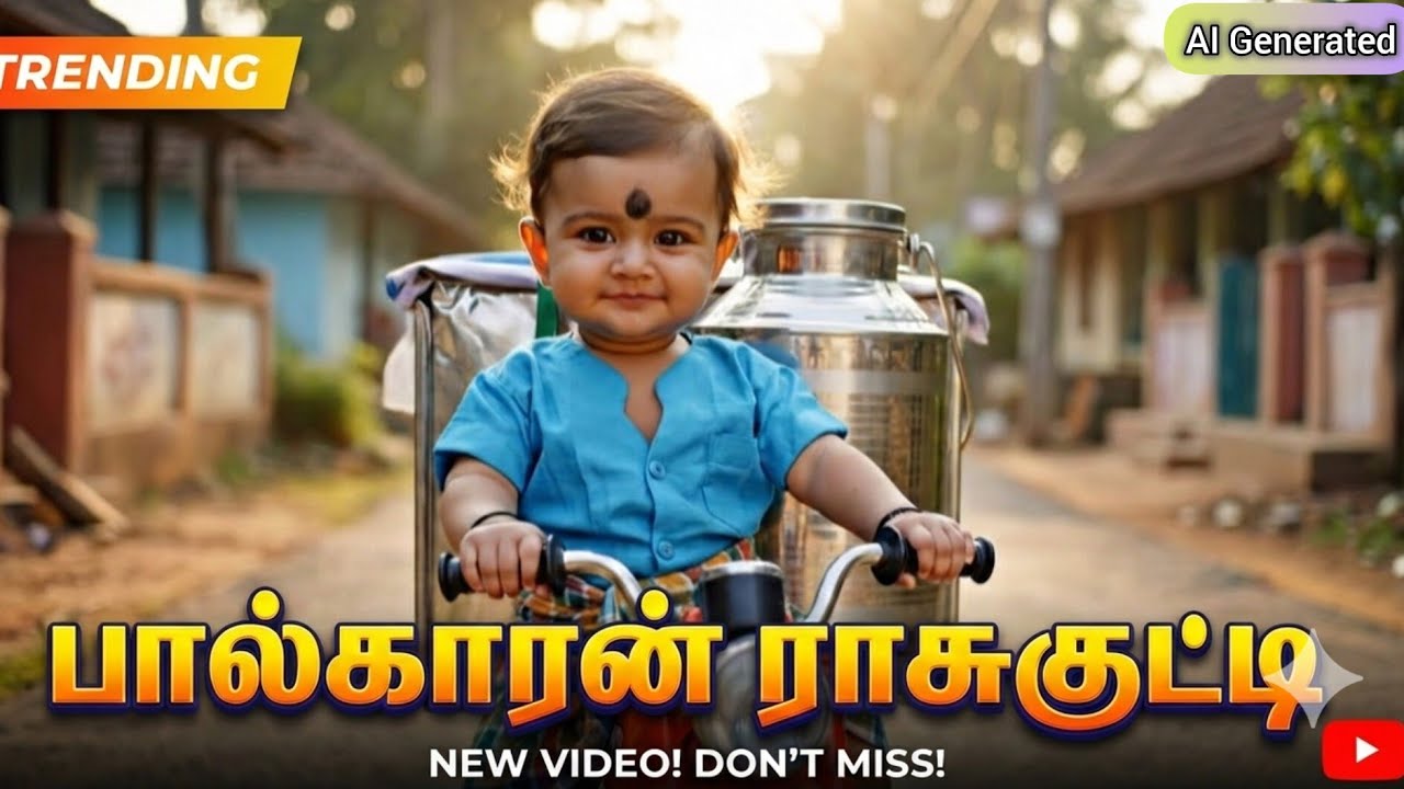 பால்காரன் ராசுகுட்டி - கடைசில சாணி தான் மிச்சம்🤣🤣 | AI Generated #babyvideos #ai #tamil #siripputv