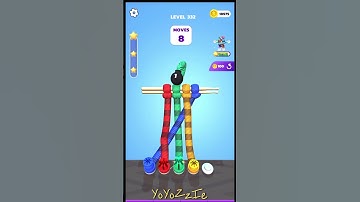 Tangle Master 3D - Level 331 & Level 332, Walkthrough, #shorts