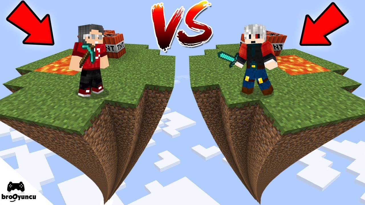 NOOB VS PRO EN YÜKSEK UÇAN ADA ELMAS YARIŞI MİNECRAFT