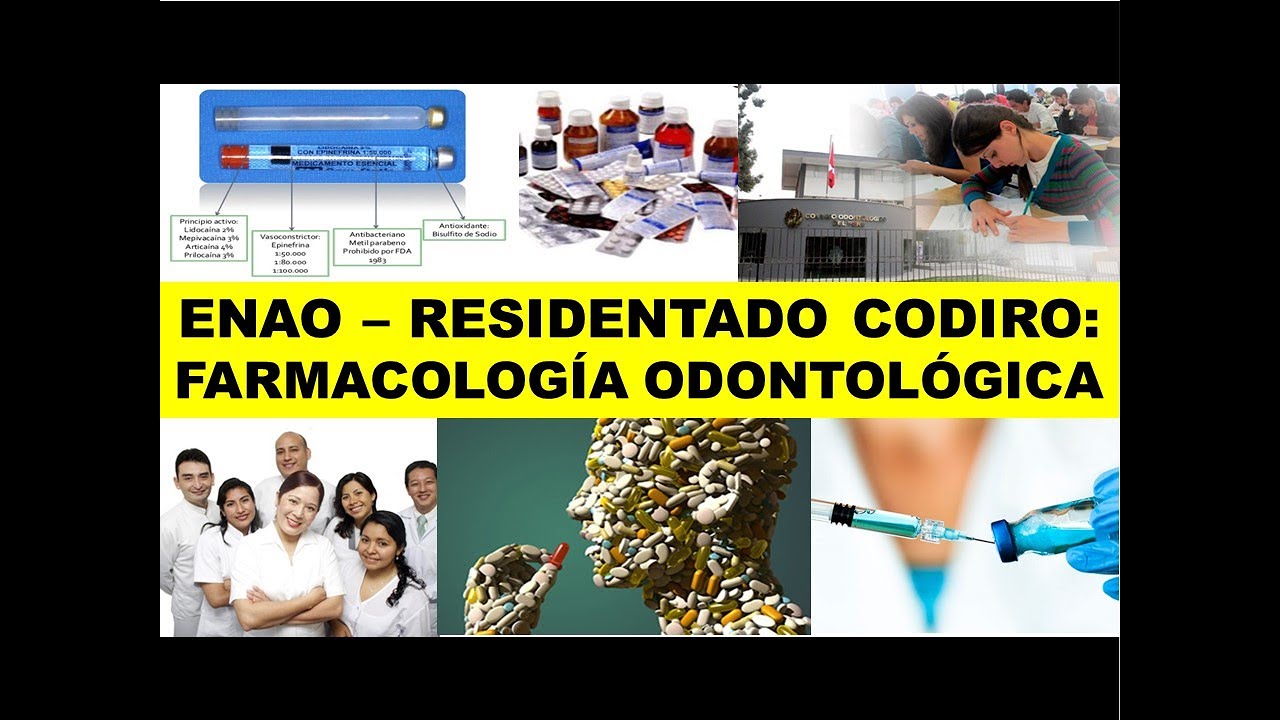 ENAO - RESIDENTADO ODONTOLÓGICO: FARMACOLOGÍA