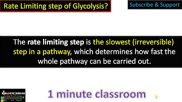 What is the Rate Limiting Step? Which is the Rate limiting step of Glycolysis?