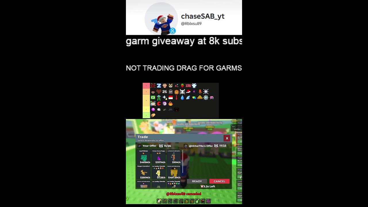 TRADING SAB TRADING MACHINE ONLY!!!!! (Portrait) - YouTube