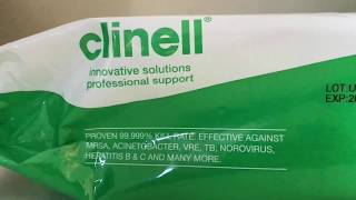Clinell Universal Disinfectant Wipes - Pack of 200 Large Wipes