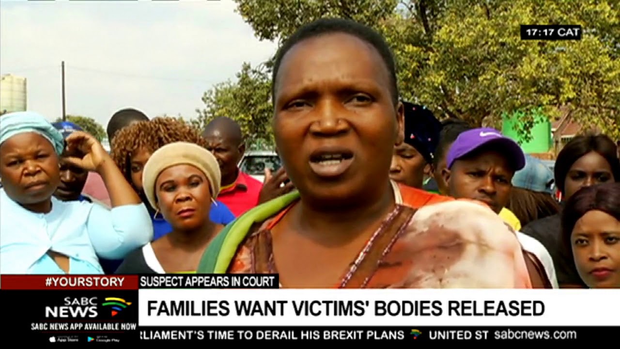 site mapping Suspect appears in court | Families want victims' bodies released