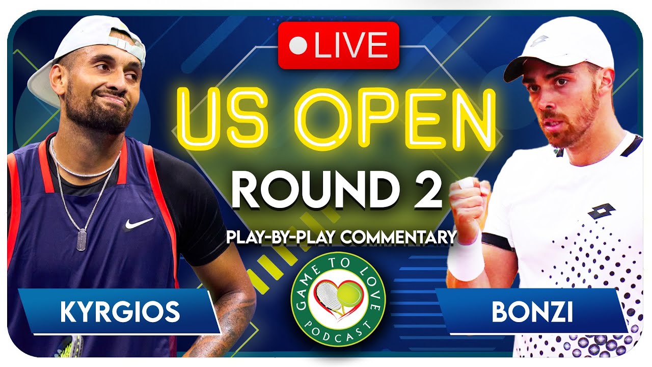 KYRGIOS vs BONZI US Open 2022 LIVE Tennis Play-By-Play Stream