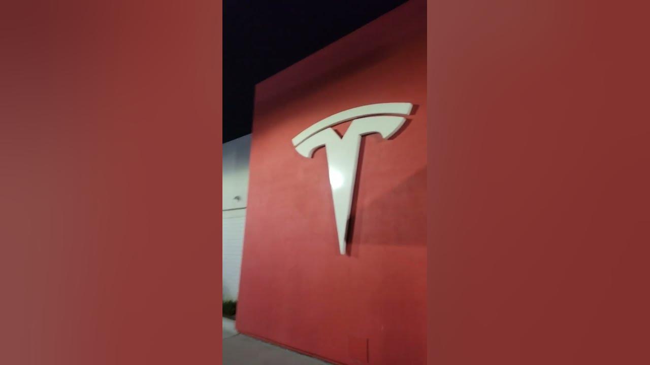 Tesla lounge in kettleman city california YouTube