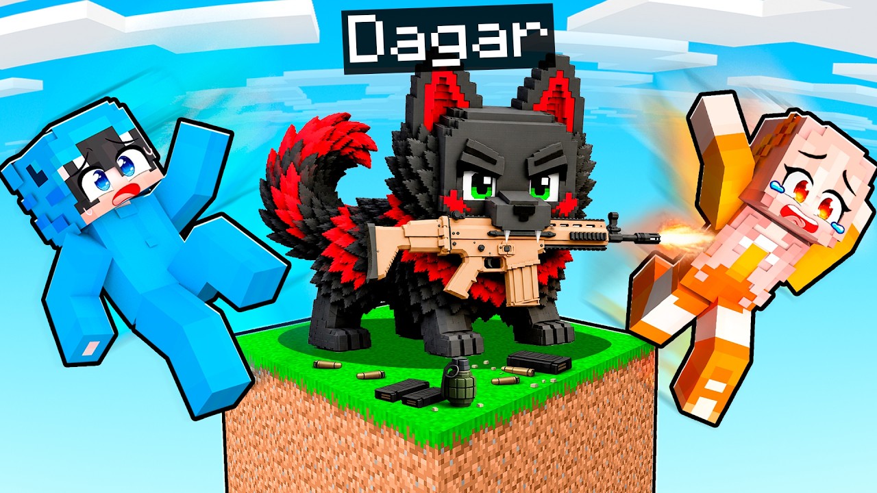 Me Convertí en PERRO BEBÉ con ARMAS para Trollear a Mis Amigos en Minecraft!