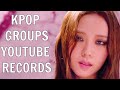 KPOP GROUPS YOUTUBE RECORDS