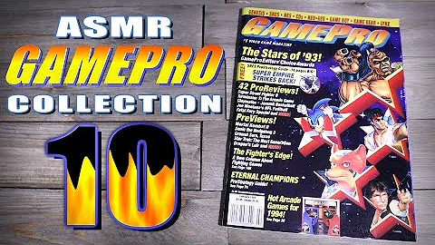 ASMR GAMEPRO Magazine Collection #10 - Whispering, Mouth sounds, Gum Chewing!
