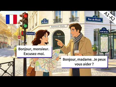 Simple French Conversations for Beginners | 10 Real-Life French Dialogues (A1-A2)