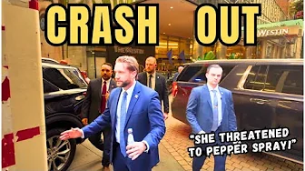 CRASH OUT: Lady Nearly Attacks SECRET SERVICE AGENT with Pepper Spray!
