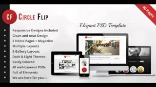 Preview Circle Flip PSD - Multipurpose Responsive Theme Co
