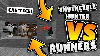 3 Minecraft Speedrunners VS Invincible Hunter