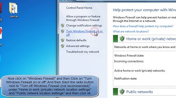 HOW TO TURN OFF WINDOWS FIREWALL IN WINDOWS 7