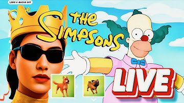 🔴LIVE 🔴 "NEW" SIMPSONS FORTNITE MAP 🔴UNREAL"ZERO BUILD" PLAYER🔴