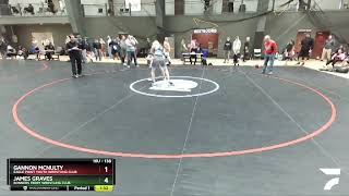 138 Lbs Champ. Round 2 - Gannon McNulty, Eagle Point Youth Wrestling Club Vs James Graves, Bonners