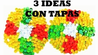 3 Creativas con Tapas de Botella PlÃ¡stica