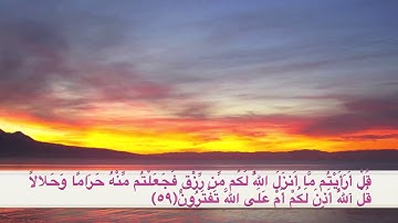 سورة يونس من آية (57 إلى 60 بصوت الشيخ  ماهر المعيقلي